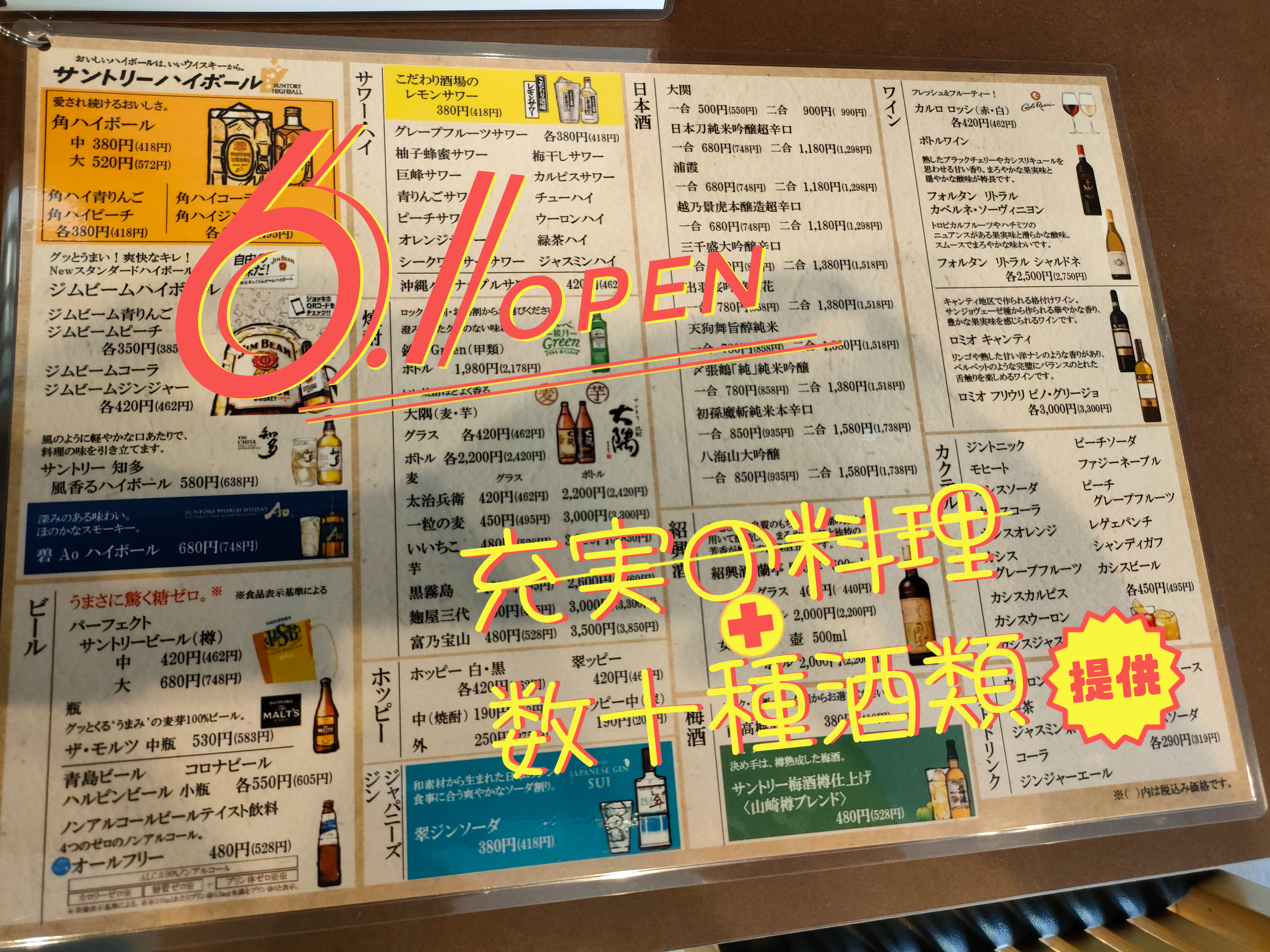 メニュー名